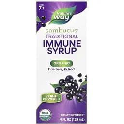 Натуральна добавка Nature's Way Sambucus Traditional Immune Syrup, 120 мл