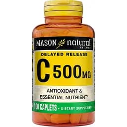 Вітамін C повільного вивільнення Mason Natural Vitamin C Delayed Release 500 мг 100 каплет