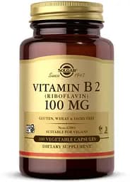 Витамины и минералы Solgar Vitamin B2 100 mg, 100 вегакапсул