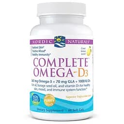 Жирні кислоти Nordic Naturals Complete Omega-D3 Лимон 60 капсул - мініатюра 2