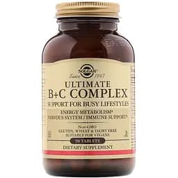 Витамины В+С комплекс Solgar Ultimate Complex B+C 90 таблеток