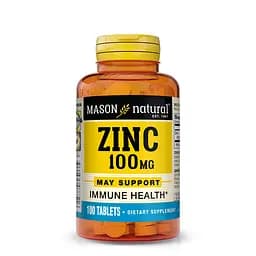 Вітаміни та мінерали Mason Natural Zinc 100 mg 100 таблеток