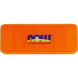 Органайзер для таблеток Now Pill Case на 7 днів 16.8x6.5x3 см помаранчевий