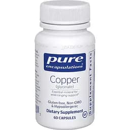 Мідь Pure Encapsulations Copper glycinate 60 капсул