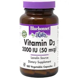 Витамины и минералы Bluebonnet Vitamin D3 2000 IU 180 вегакапсул