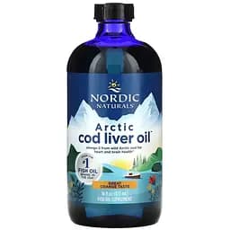 Риб'ячий жир з печінки тріски Nordic Naturals Arctic Cod Liver Oil Арктичний 1060 мг 473 мл смак апельсина (NOR-54787)