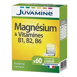 Вітаміни та мінерали Juvamine Магній + Вітаміни В1, В2, В6, 60 пігулок