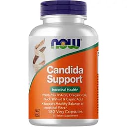 Натуральная добавка Now Candida Support 180 вегакапсул