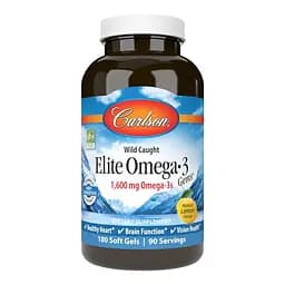 Жирні кислоти Carlson Labs Elite Omega 3 Gems 180 капсул