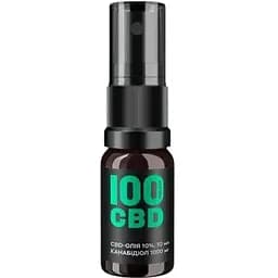 Дієтична добавка 100%CBD CBD-Олія спрей оральний з м'ятою 1000 мг 10% 60 доз по 15 мг 10 мл