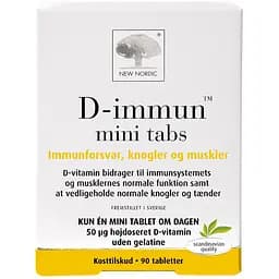 Добавка New Nordic D-immun для імунітету, кісток і м’язів 90 таблеток