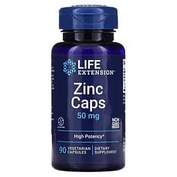 Вітаміни та мінерали Life Extension Zinc 50 mg, 90 вегакапсул