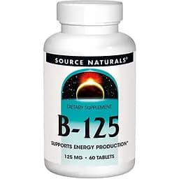 Вітаміни та мінерали Source Naturals B-125, 60 таблеток