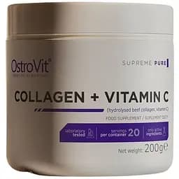 Препарат для суставов и связок OstroVit Collagen + Vitamin C Без вкуса 200 г