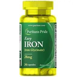 Залізо Puritan's Pride 28 мг 30 капсул