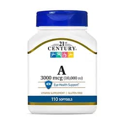 Вітаміни та мінерали 21st Century Vitamin A 3000 mcg, 110 капсул - мініатюра 1