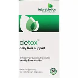 Очищення печінки щоденна підтримка FutureBiotics Detox 60 вегетаріанських капсул - мініатюра 2