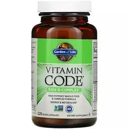Сирі вітаміни В-комплекс Garden of Life RAW B-Complex 120 вегетаріанських капсул