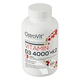 Вітамінний комплекс OstroVit Vitamin D3 4000 + K2 100 таблеток - мініатюра 2
