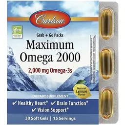 Добавка Carlson Maximum Omega 30 softgels