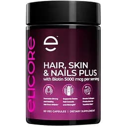 Комплекс для волос, кожи и ногтей Elicore Labs Hair, Skin & Nails Plus, 60 вегакапсул