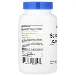 Серрапептаза Nutricost 120000 SPU 60 мг 120 капсул - мініатюра 3
