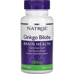 Гинкго билоба Natrol Ginkgo Biloba 120 мг 60 капсул