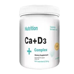 Вітаміни та мінерали EntherMeal Ca+D3 Complex 120 капсул