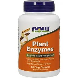 Пробиотики и пребиотики NOW Plant Enzymes 120 вегакапсул