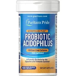 Пробиотики Puritan's Pride Probiotic Acidophilus 100 капсул