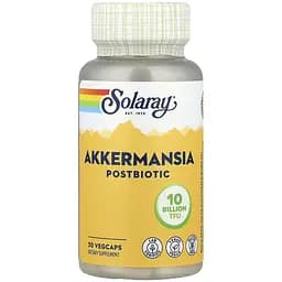 Постбіотик Solaray Akkermansia Postbiotic 30 веганських капсул - мініатюра 1