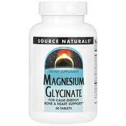 Мінерали Source Naturals Magnesium Glycinate 60 пігулок