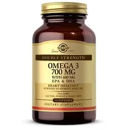 Жирные кислоты Solgar Double Strength Omega 3 700 mg 60 капсул