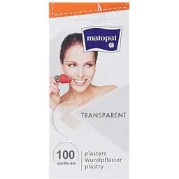 Пластир медичний Matopat Transparent 22 мм 100 шт.