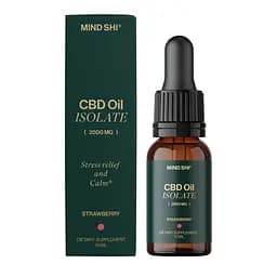 Ізолят канабідіолу Mind Shi CBD Oil Isolate Strawberry 2000 мг 10 мл