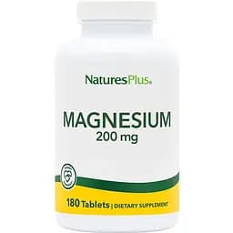 Витамины и минералы Natures Plus Magnesium 200 мг 180 таблеток