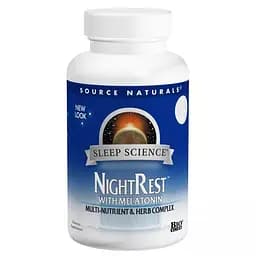 Мелатонін Source Naturals Sleep Science NightRest Melatonin, 50 таблеток для гарного сну
