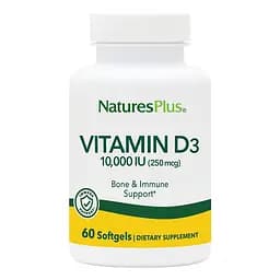 Вітаміни та мінерали NaturesPlus Vitamin D3 10000 IU 60 капсул