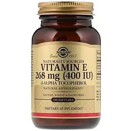 Вітамін Е Solgar натуральний 268 мг 100 капсул