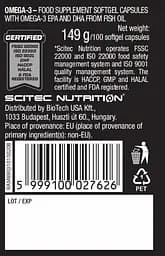 Омега 3 Scitec Nutrition Omega 3 100 капсул - мініатюра 3