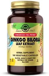 Натуральна добавка Solgar SFP Ginkgo Biloba Leaf Extract, 180 вегакапсул