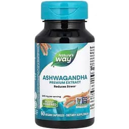 Ашваганда Nature's Way Ashwagandha премиум экстракт 500 мг 60 капсул