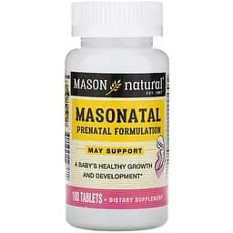Мультивітаміни для вагітних Mason Natural Masonatal Prenatal Formulation 100 пігулок