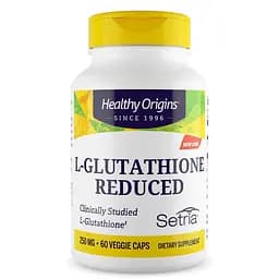 Зменшений L-глутатіон Healthy Origins L-Glutathione Reduced 250 mg, 60 вегакапсул