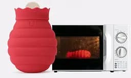 Грілка Xiaomi JORDAN & JUDY Silicone Hot Water Bag 313 мл [Red] [52747] - мініатюра 4