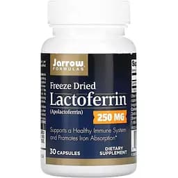 Лактоферрин сублимированный Jarrow Formulas Lactoferrin Freeze Dried 250 мг 30 капсул