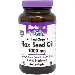 Жирні кислоти Bluebonnet Flax Seed Oil 1000 мг 100 капсул