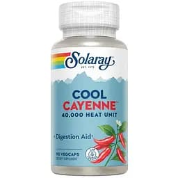 Каєнський перець Solaray Cool Cayenne Pepper 40.000 HU 600 мг 90 веганських капсул - мініатюра 1