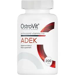 Витамины и минералы OstroVit ADEK 200 таблеток
