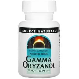 Натуральная добавка Source Naturals Gamma Oryzanol 60 mg 100 таблеток